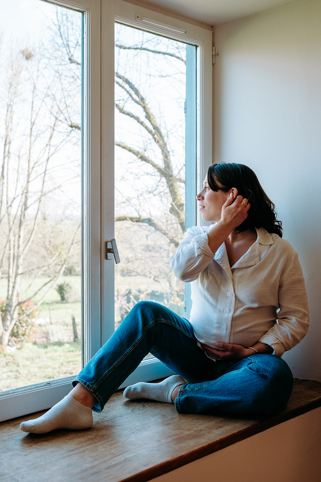 Portrait maman enceinte près de Limoges
